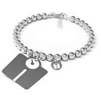 Bracciale 10 Buoni Propositi Donna in Acciaio INIZIO LA DIETA - INIZIO LA DIETA